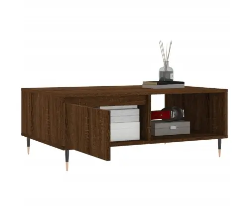 Kavos Staliukas, Rudas Ąžuolo, 90X60X35cm Apdirbta Mediena