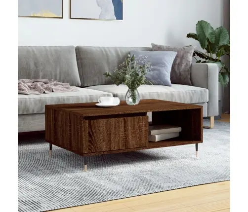 Kavos Staliukas, Rudas Ąžuolo, 90X60X35cm Apdirbta Mediena