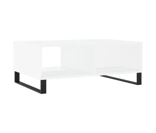 Kafijas Galdiņš, Balts, 90X60X35 Cm, Inženierijas Koks Vidaxl