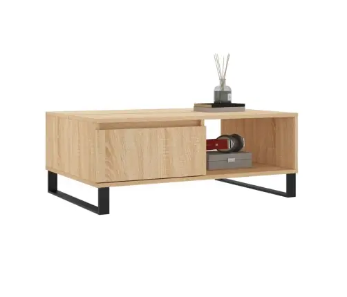 Kafijas Galdiņš, Ozolkoka, 90X60X35 Cm, Inženierijas Koks Vidaxl