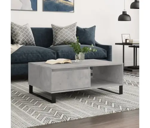 Kafijas Galdiņš, Betona Pelēks, 90X60X35 Cm, Inženierijas Koks Vidaxl Kafijas Galdiņš, Betona Pelēks, 90X60X35 Cm, Inženierijas Koks Vidaxl