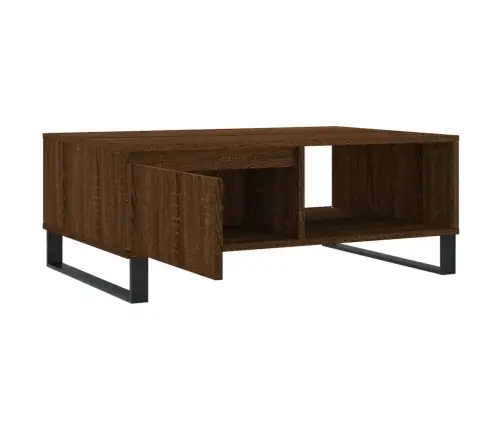 Kavos Staliukas, Rudas Ąžuolo, 90X60X35cm Apdirbta Mediena Kavos Staliukas, Rudas Ąžuolo, 90X60X35cm Apdirbta Mediena