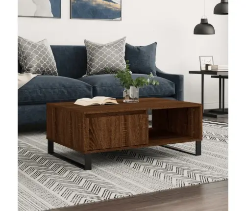 Kavos Staliukas, Rudas Ąžuolo, 90X60X35cm Apdirbta Mediena Kavos Staliukas, Rudas Ąžuolo, 90X60X35cm Apdirbta Mediena