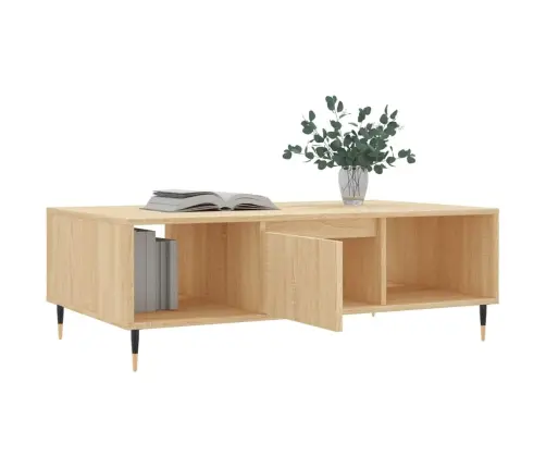 Kafijas Galdiņš, Ozola Krāsa, 104X60X35 Cm, Inženierijas Koks Vidaxl