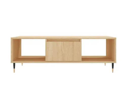 Kafijas Galdiņš, Ozola Krāsa, 104X60X35 Cm, Inženierijas Koks Vidaxl