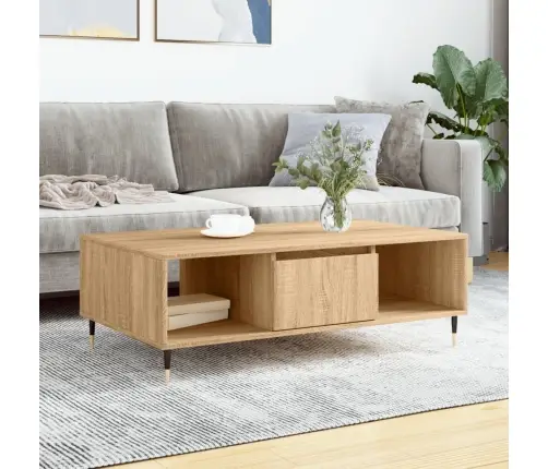 Kafijas Galdiņš, Ozola Krāsa, 104X60X35 Cm, Inženierijas Koks Vidaxl