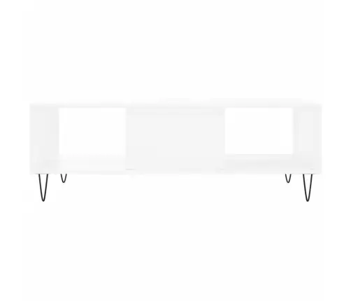 Kavos Staliukas, Baltos Spalvos, 104X60X35cm Apdirbta Mediena