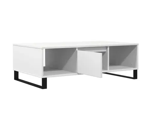 Kohvilaud, Valge, 104 X 60 X 35 cm Tehispuit