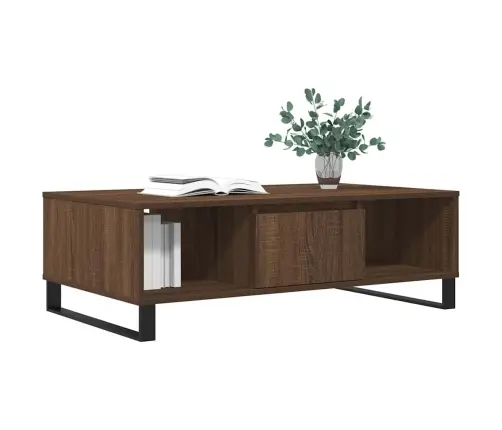 Kafijas Galdiņš, Ozola Krāsa, 104X60X35 Cm, Inženierijas Koks Vidaxl