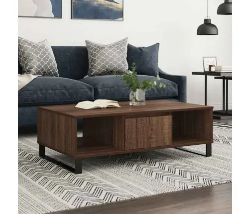 Kafijas Galdiņš, Ozola Krāsa, 104X60X35 Cm, Inženierijas Koks Vidaxl