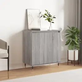 Kumode, Pelēka Ozolkoka, 60X35X70 Cm, Inženierijas Koks Vidaxl