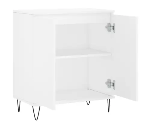 Šoninė Spintelė, Baltos Spalvos, 60X35X70cm Apdirbta Mediena