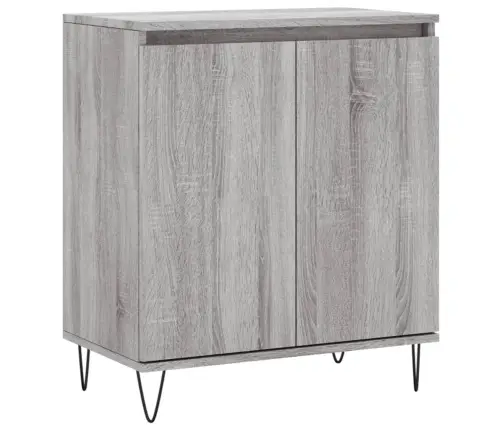 Kumode, Pelēka Ozolkoka, 60X35X70 Cm, Inženierijas Koks Vidaxl