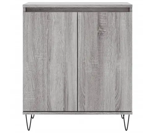 Kumode, Pelēka Ozolkoka, 60X35X70 Cm, Inženierijas Koks Vidaxl