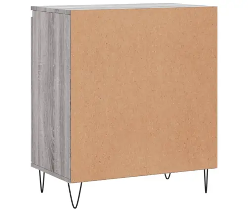 Kumode, Pelēka Ozolkoka, 60X35X70 Cm, Inženierijas Koks Vidaxl