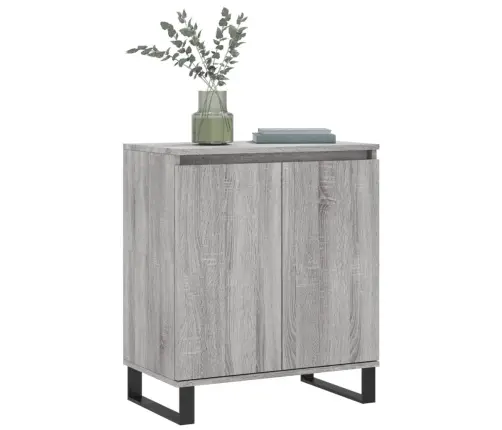 Kumode, Pelēka Ozolkoka, 60X35X70 Cm, Inženierijas Koks Vidaxl