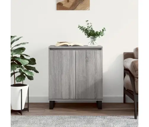 Kumode, Pelēka Ozolkoka, 60X35X70 Cm, Inženierijas Koks Vidaxl