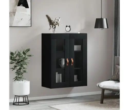 Sienas Skapītis, Melns, 69,5X34X90 Cm Vidaxl