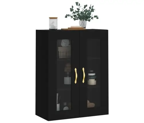 Sienas Skapītis, Melns, 69,5X34X90 Cm Vidaxl