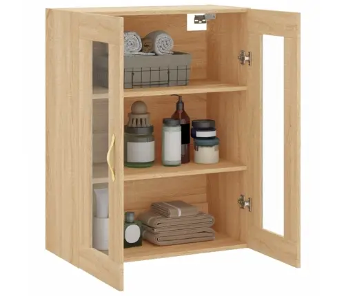 Sienas Skapītis, Ozolkoka Krāsa, 69,5X34X90 Cm Vidaxl