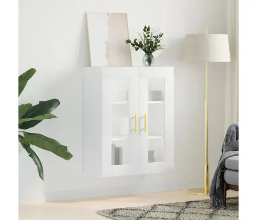 Sienas Skapītis, Balts, 69,5X34X90 Cm Vidaxl