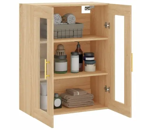 Sienas Skapītis, Ozolkoka Krāsa, 69,5X34X90 Cm Vidaxl