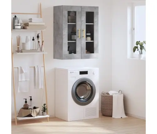 Sienas Skapītis, Betona Pelēks, 69,5X34X90 Cm Vidaxl Sienas Skapītis, Betona Pelēks, 69,5X34X90 Cm Vidaxl