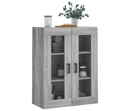 Prie Sienos Montuojama Spintelė, Pilka Ąžuolo, 69,5X34X90Cm