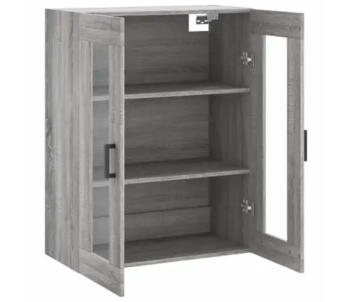 Prie Sienos Montuojama Spintelė, Pilka Ąžuolo, 69,5X34X90Cm