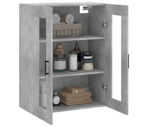 Sienas Skapītis, Betona Pelēks, 69,5X34X90 Cm Vidaxl Sienas Skapītis, Betona Pelēks, 69,5X34X90 Cm Vidaxl