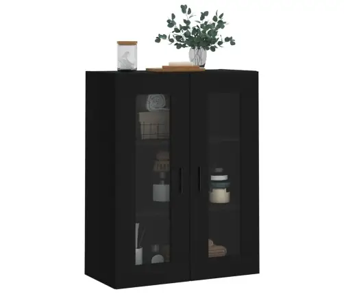 Sienas Skapītis, Melns, 69,5X34X90 Cm Vidaxl