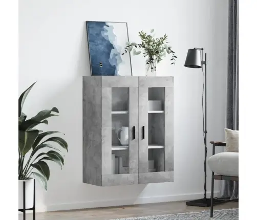 Prie Sienos Montuojama Spintelė, Betono Pilka, 69,5X34X90Cm