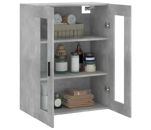Prie Sienos Montuojama Spintelė, Betono Pilka, 69,5X34X90Cm