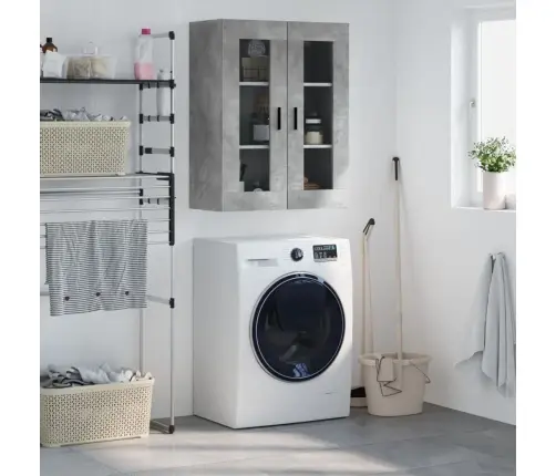 Prie Sienos Montuojama Spintelė, Betono Pilka, 69,5X34X90Cm