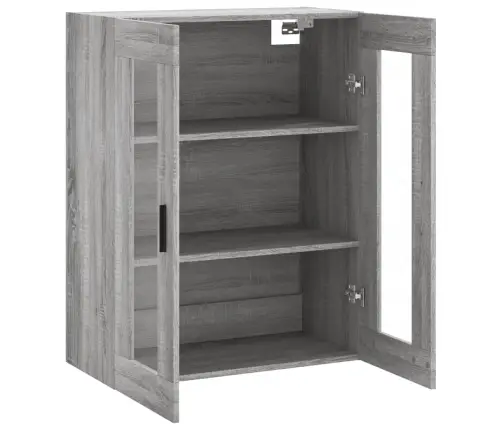 Sienas Skapītis, 69,5X34X90 Cm, Pelēcīga Ozolkoka Krāsa Vidaxl