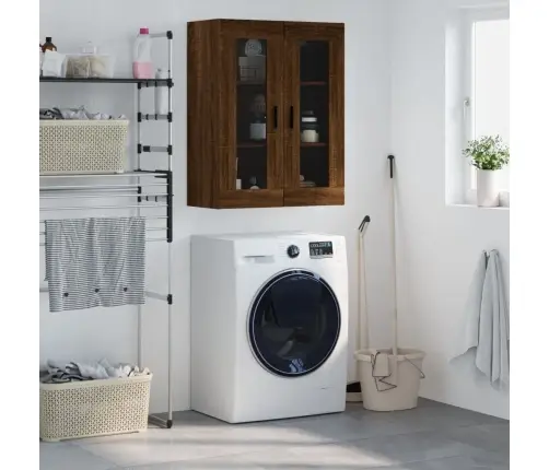 Prie Sienos Montuojama Spintelė, Ruda Ąžuolo, 69,5X34X90Cm