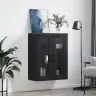 Prie Sienos Montuojama Spintelė, Juodos Spalvos, 69,5X34X90Cm