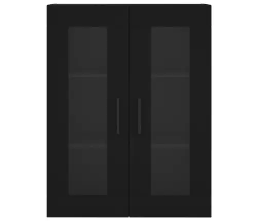 Prie Sienos Montuojama Spintelė, Juodos Spalvos, 69,5X34X90Cm