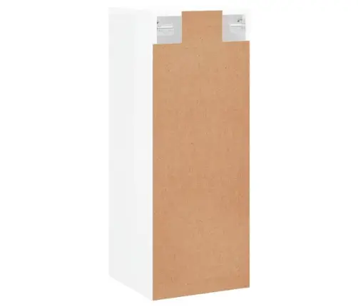 Sienas Skapītis, 34,5X34X90 Cm, Spīdīgi Balts Vidaxl