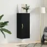 Sienas Skapītis, 34,5X34X90 Cm, Melns Vidaxl
