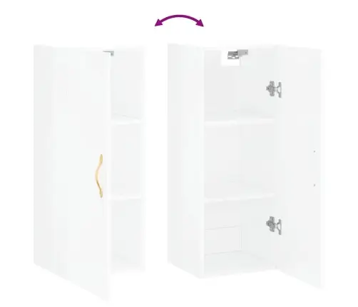 Seinakapp, Kõrgläikega Valge, 34,5 X 34 X 90 Cm