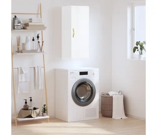 Seinakapp, Kõrgläikega Valge, 34,5 X 34 X 90 Cm