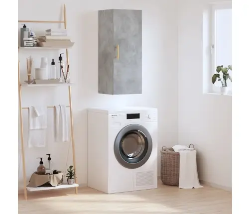 Sienas Skapītis, 34,5X34X90 Cm, Betona Pelēks Vidaxl Sienas Skapītis, 34,5X34X90 Cm, Betona Pelēks Vidaxl