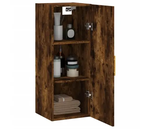 Sienas Skapītis, 34,5X34X90 Cm, Ozolkoka Krāsa Vidaxl