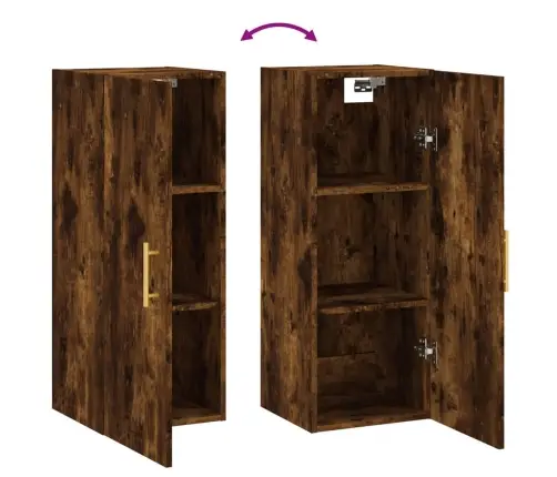 Sienas Skapītis, 34,5X34X90 Cm, Ozolkoka Krāsa Vidaxl