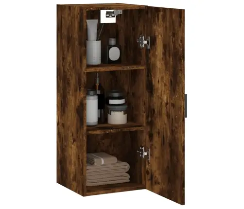 Seinakapp, Suitsutatud Tamm, 34,5X34X90 Cm Seinakapp, Suitsutatud Tamm, 34,5X34X90 Cm