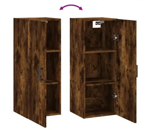 Seinakapp, Suitsutatud Tamm, 34,5X34X90 Cm Seinakapp, Suitsutatud Tamm, 34,5X34X90 Cm