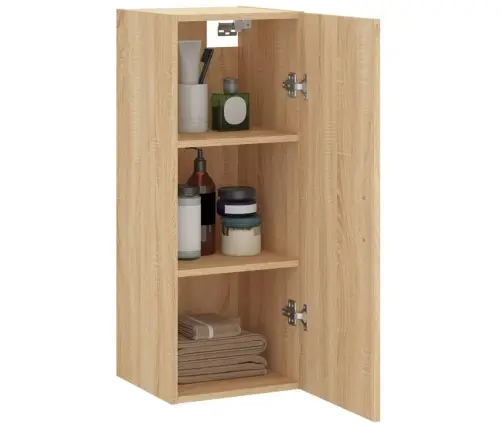 Prie Sienos Montuojama Spintelė, Sonoma Ąžuolo, 34,5X34X90Cm