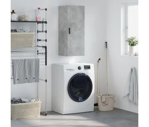 Sienas Skapītis, 34,5X34X90 Cm, Betona Pelēks Vidaxl