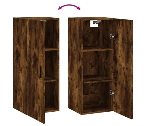 Sienas Skapītis, 34,5X34X90 Cm, Ozolkoka Krāsa Vidaxl Sienas Skapītis, 34,5X34X90 Cm, Ozolkoka Krāsa Vidaxl